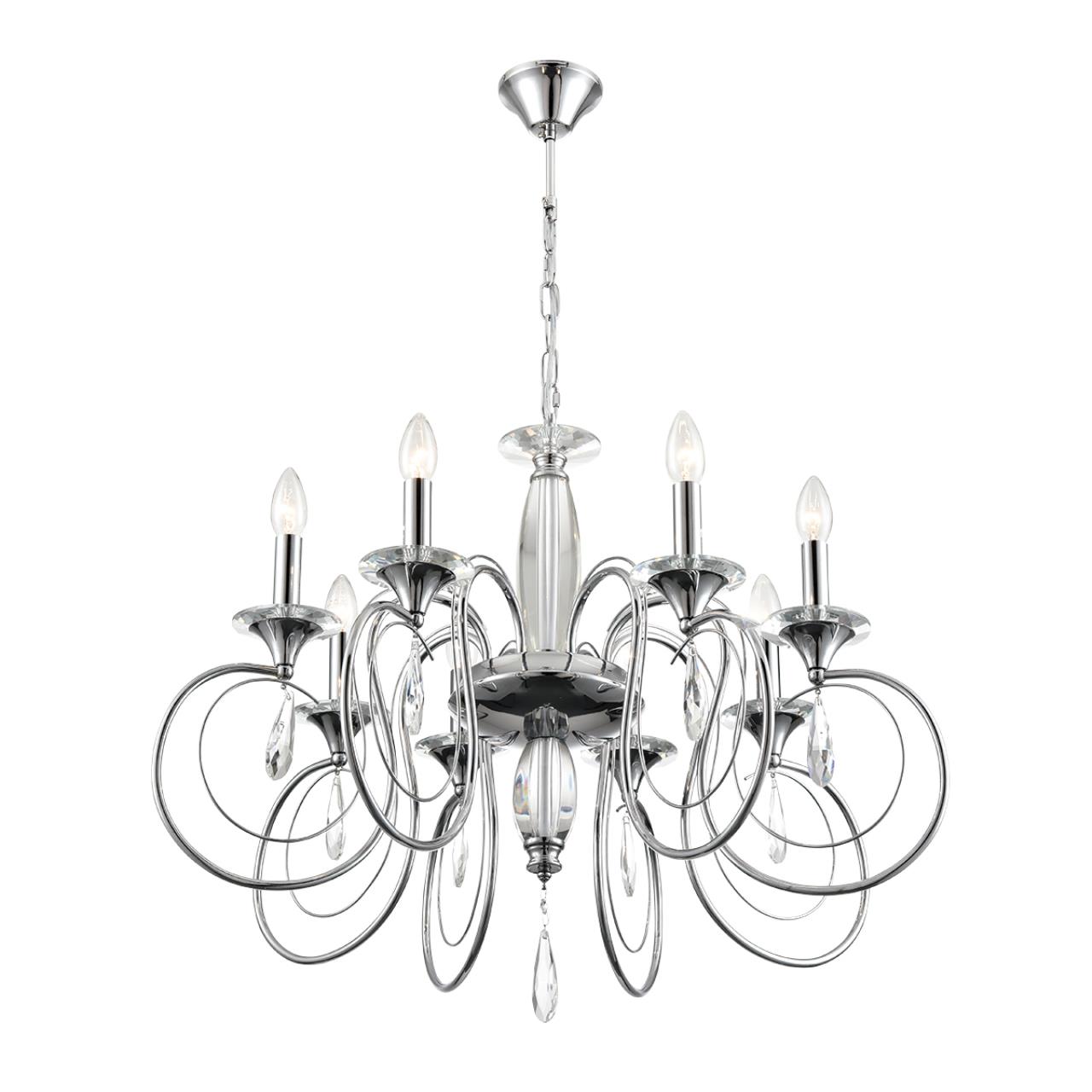 Люстра LUMION CLASSI LAOKA хром E14*8 10W