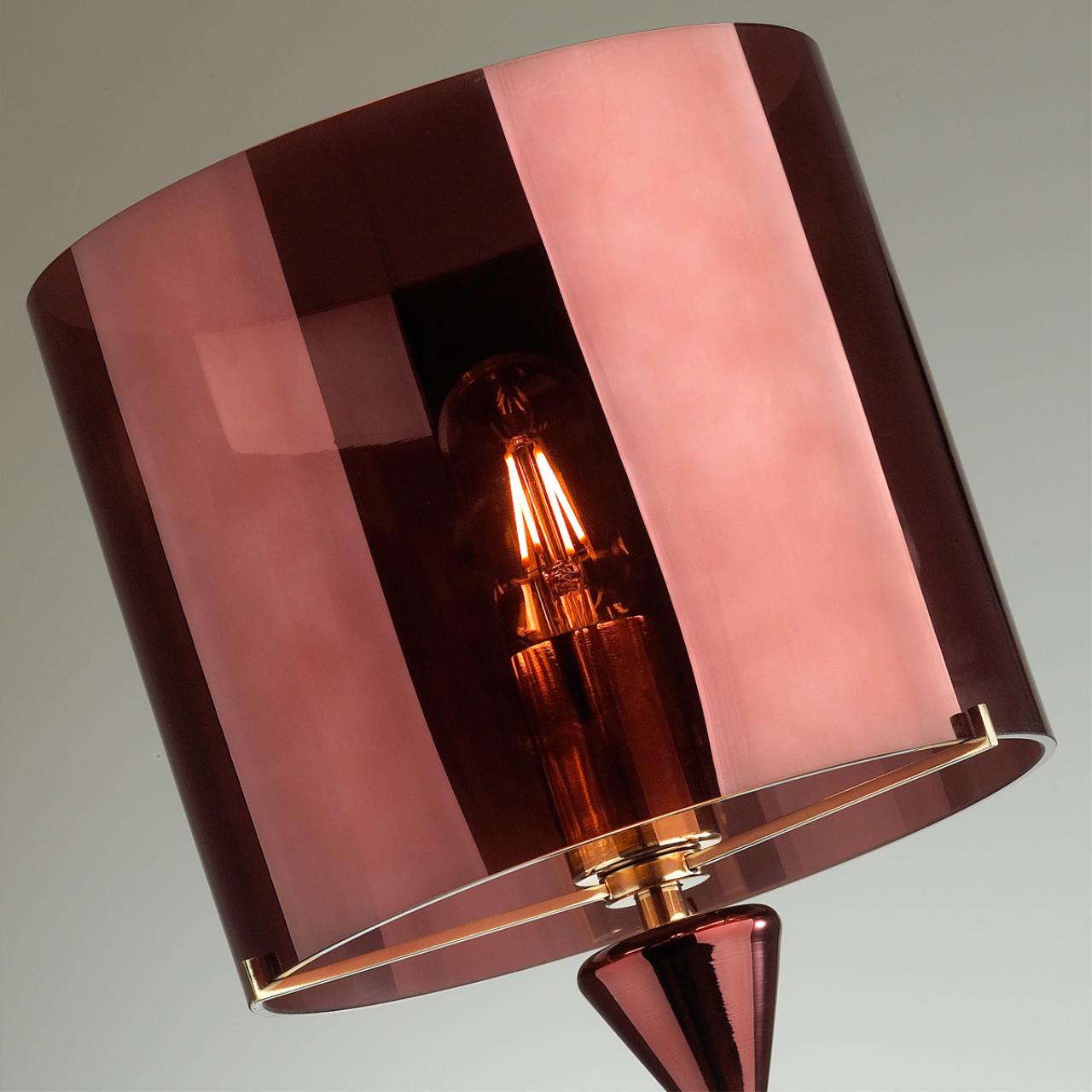 Абажур ODEON LIGHT EXCLUSIVE STANDING TOWER цветной бордовый
