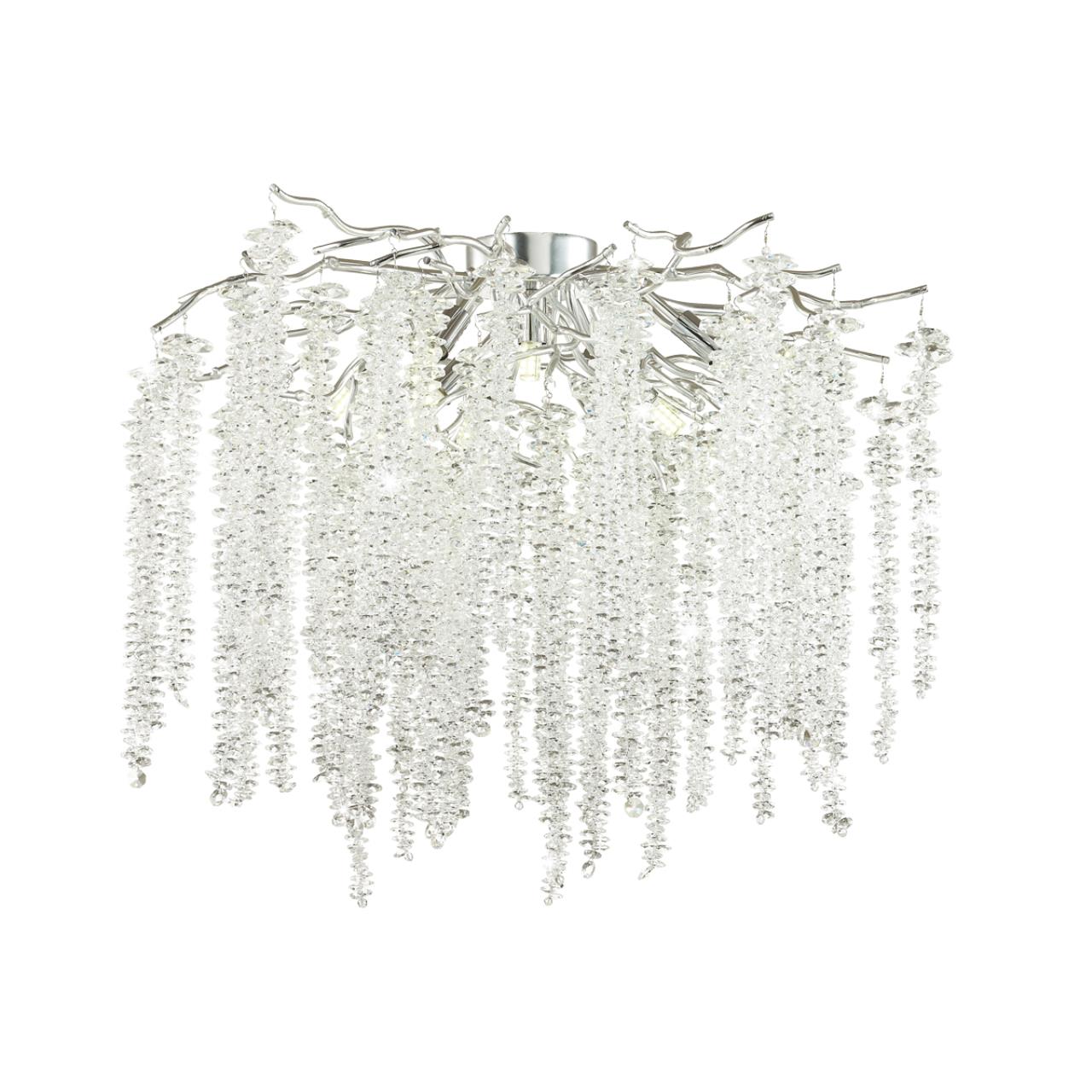 Люстра ODEON LIGHT HALL Banche серебристый G9*8 10W