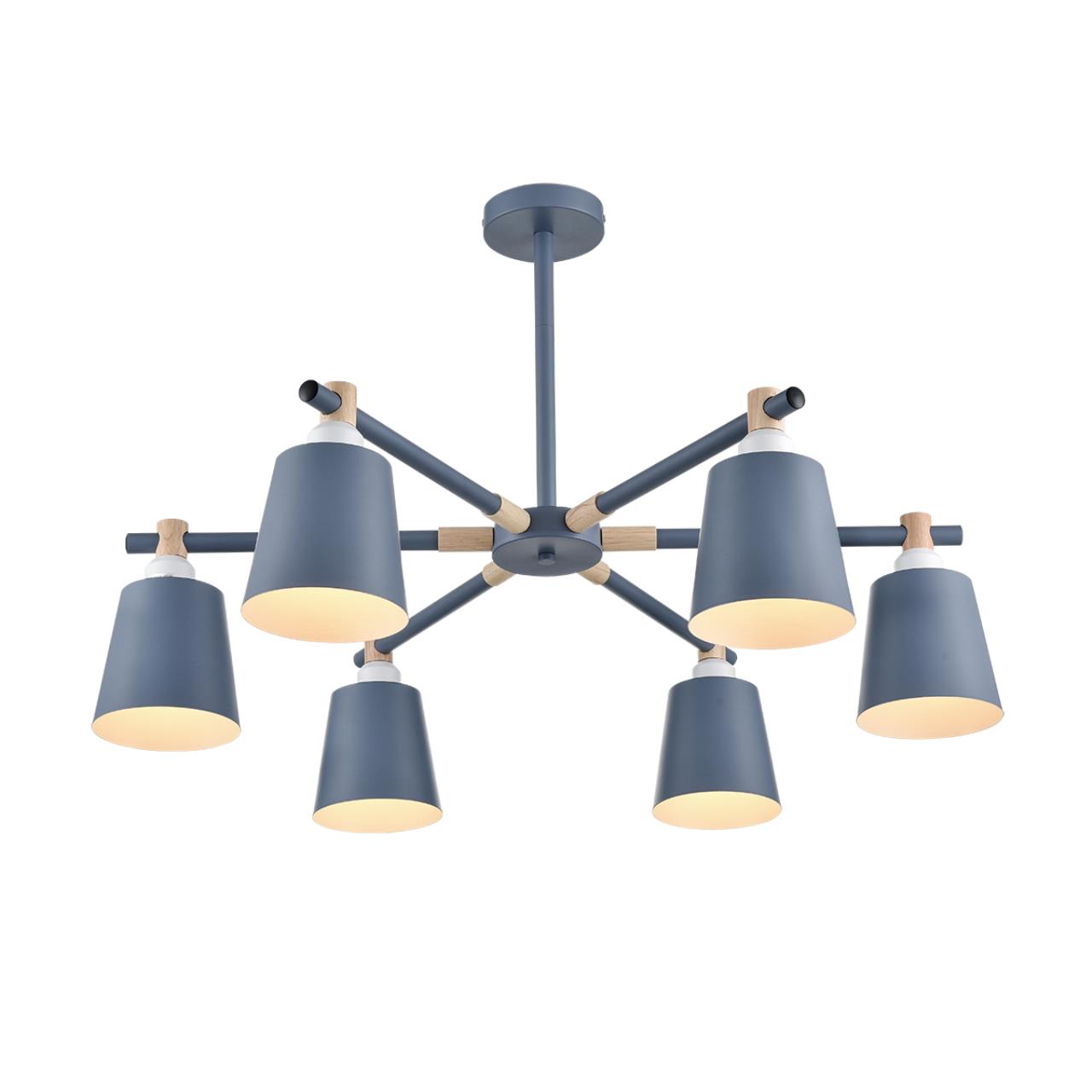 Люстра на штанге LUMION MODERNI ROSALINA цветной E27*6 10W