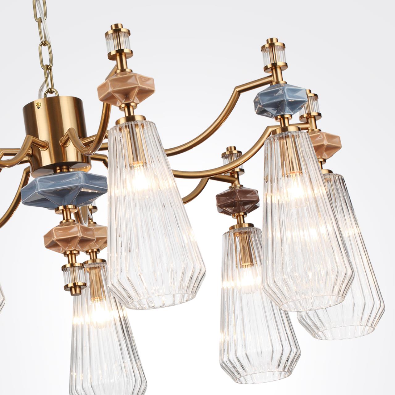 Люстра ODEON LIGHT EXCLUSIVE MODERN TERRA античная бронза, латунь E14*9 10W