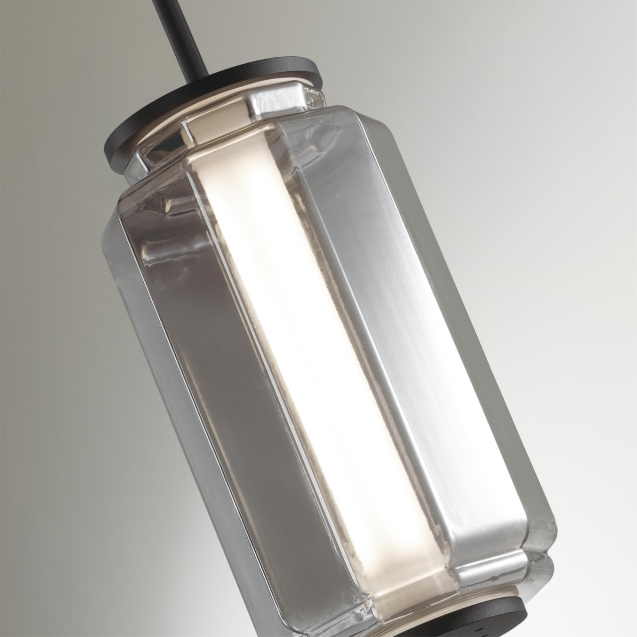 Подвес ODEON LIGHT EXCLUSIVE HIGHTECH JAM черный LED*1 11W 3000К плафон серый