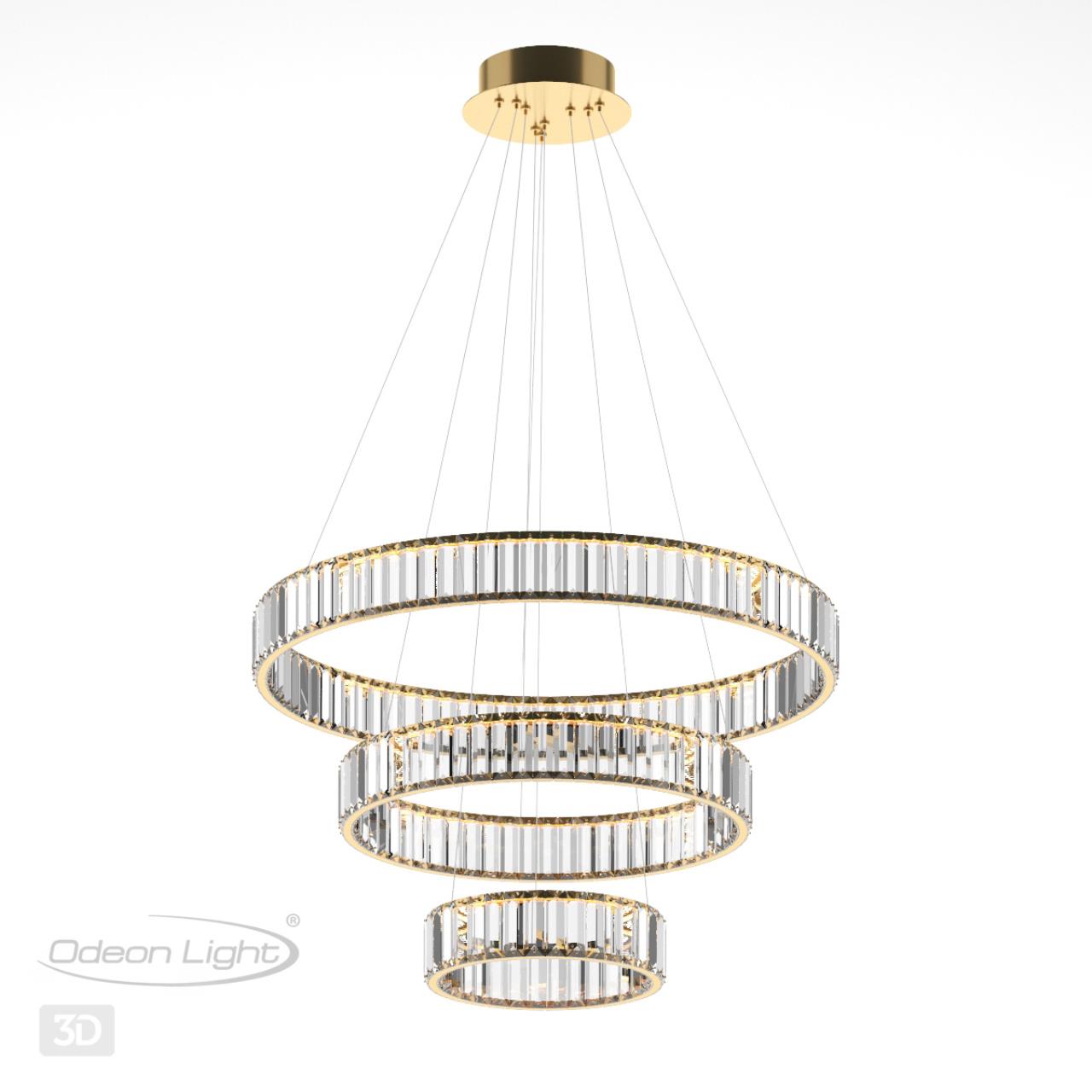 Люстра ODEON LIGHT L-VISION Vekia золотой LED*1 88W