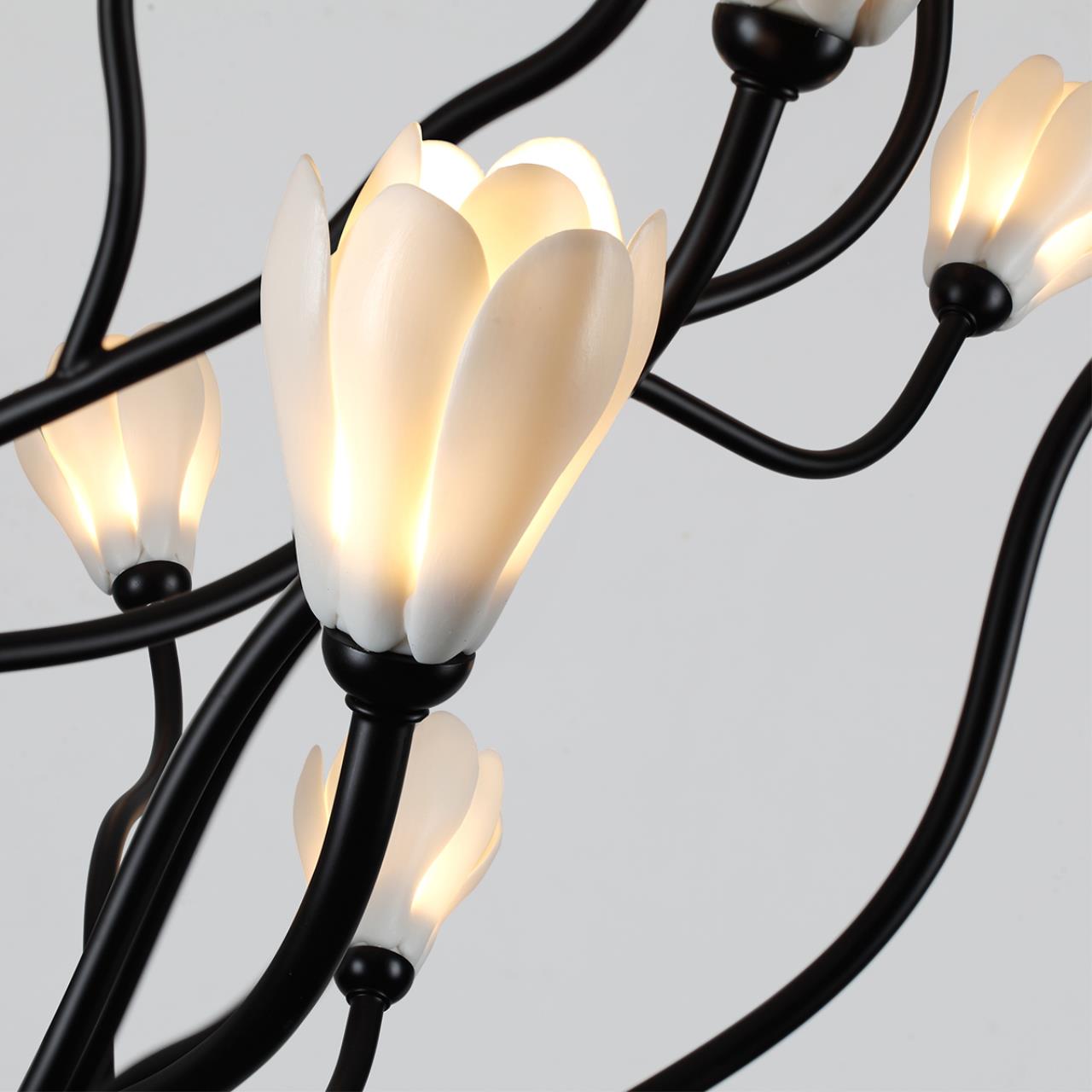 Люстра ODEON LIGHT MODERN GARDI черный G4*30 10W