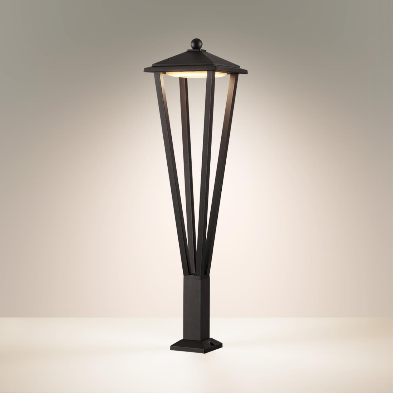 Ландшафтный светильник ODEON LIGHT NATURE BEARITZ черный LED*1 12W 3000К 800 мм