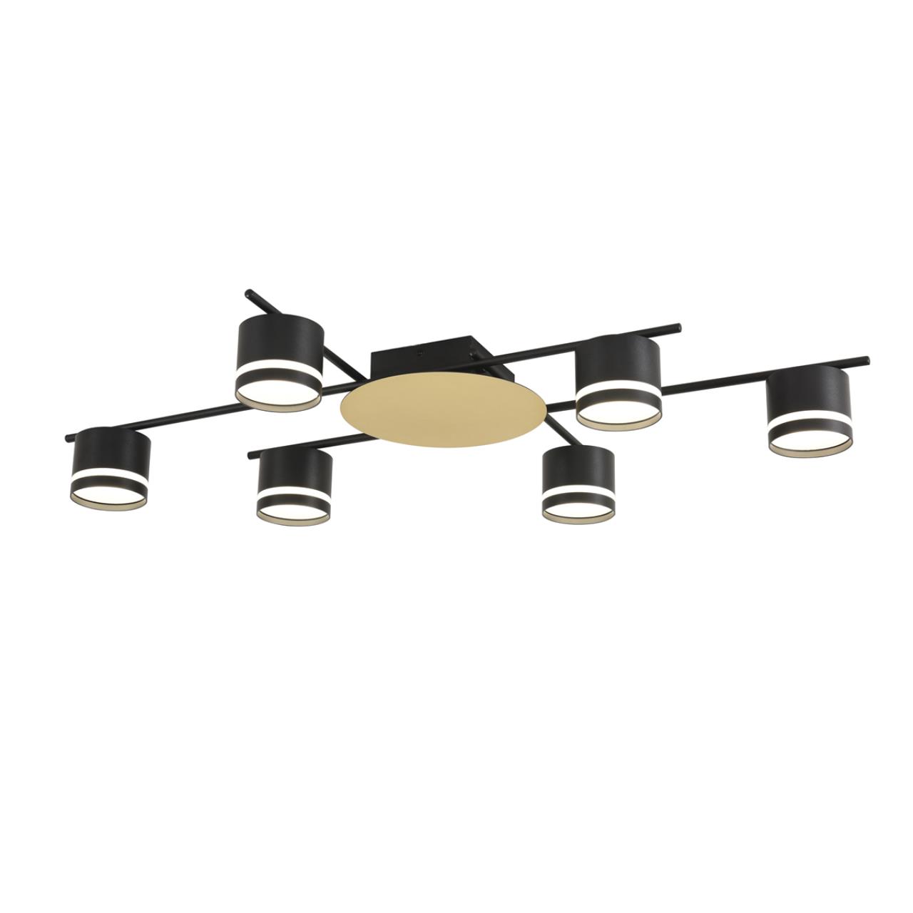 Светильник потолочный LUMION COMFI BENUA черный, золотой GX53*6 10W