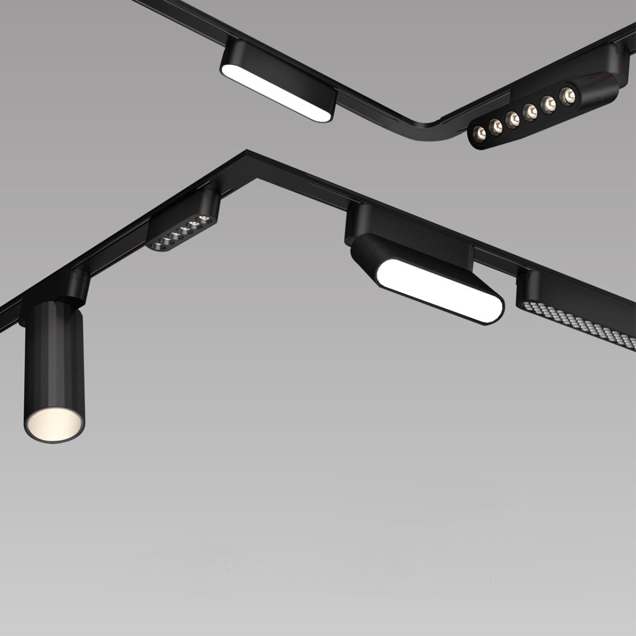 Трековый светильник для низковольтного шинопровода NOVOTECH SHINO SMAL черный LED*1 12W 3000К плафон черный