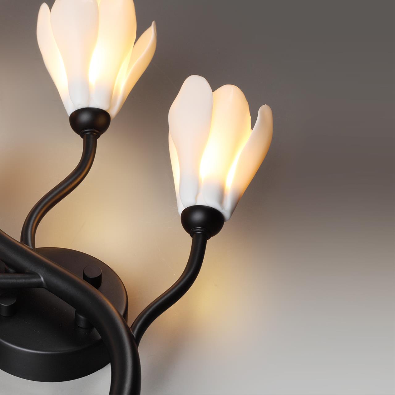 Бра ODEON LIGHT MODERN GARDI черный G4*5 10W
