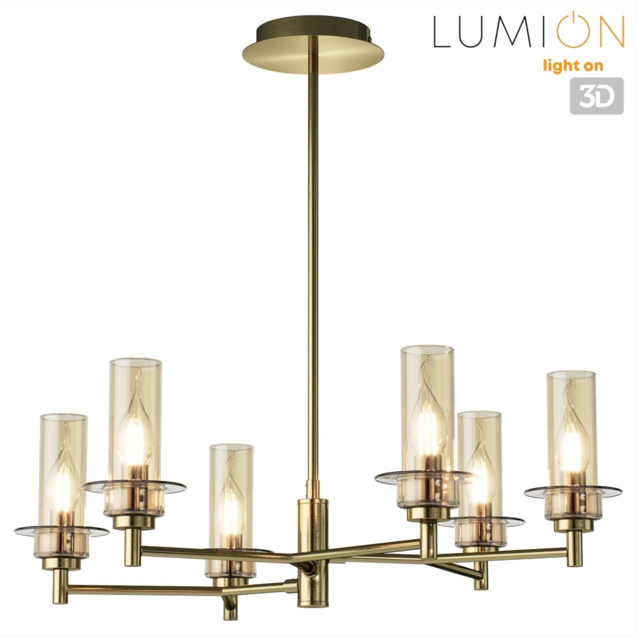 Люстра на штанге LUMION CLASSI MADONNA бронзовый E14*6 10W