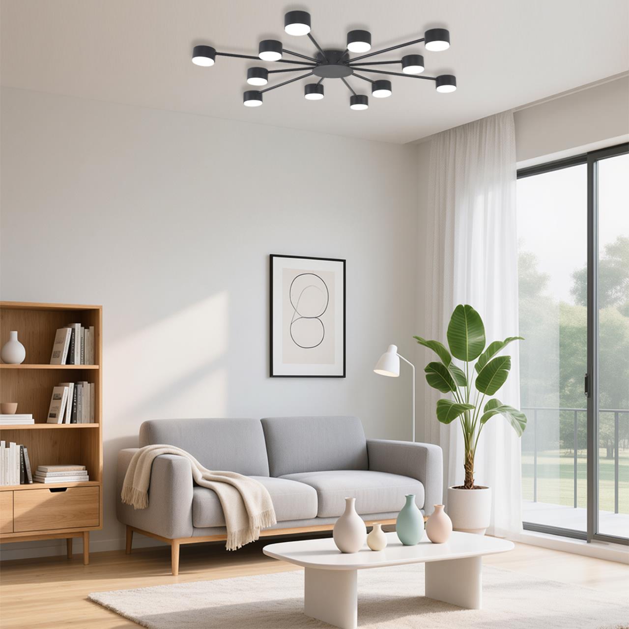 Люстра LUMION COMFI TORINA черный GX53*12 10W