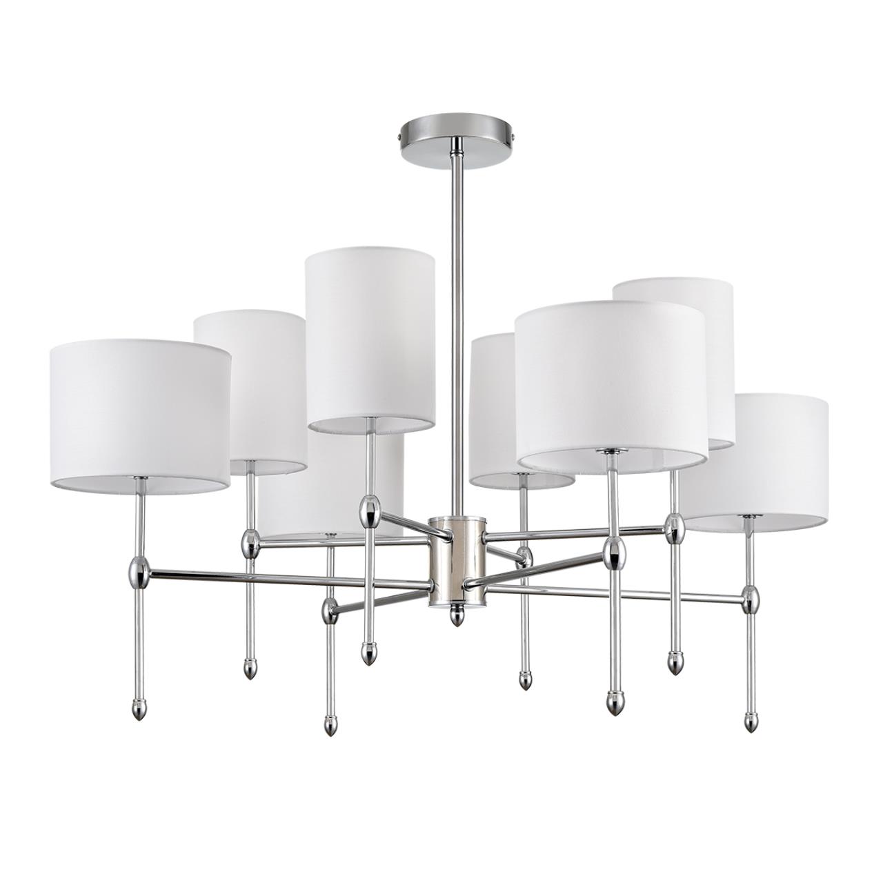 Люстра на штанге LUMION CLASSI LATTI хром E14*8 10W