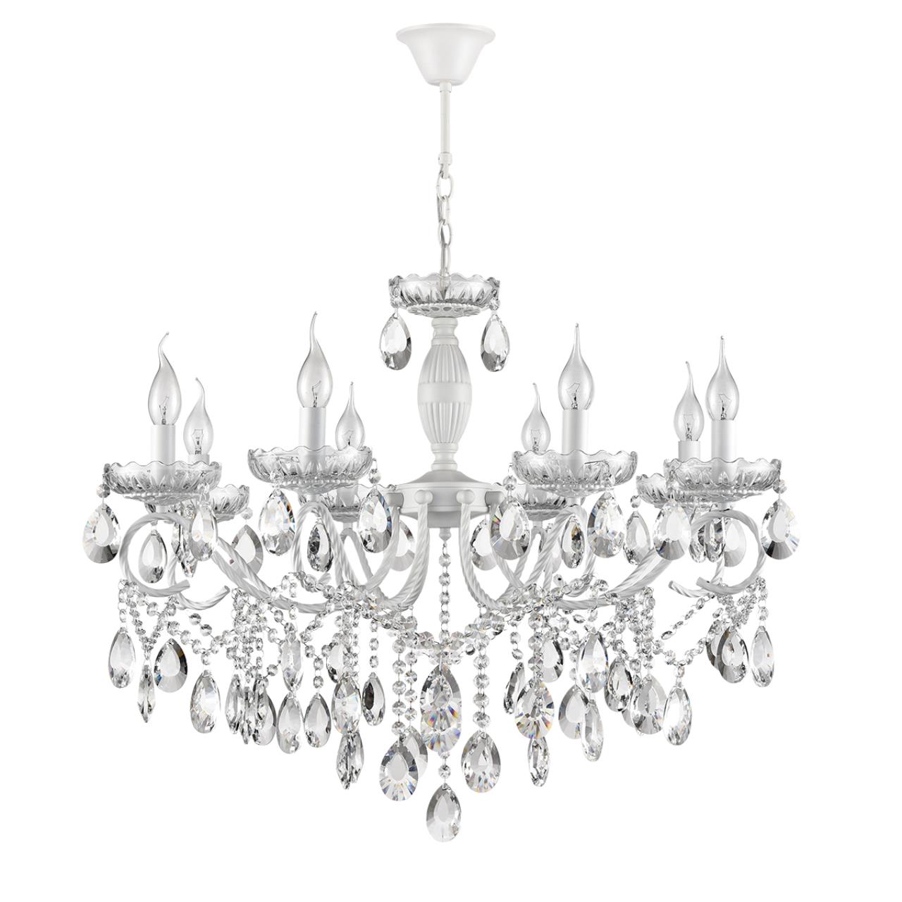 Люстра LUMION CLASSI SNOW белый E14*8 10W