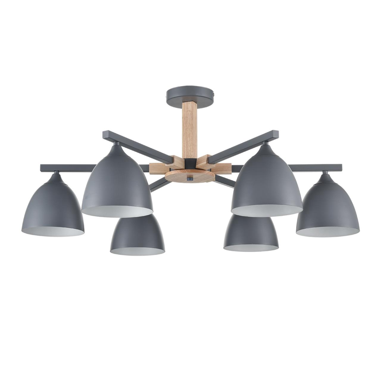 Люстра потолочная LUMION MODERNI COLANGE серый E27*6 10W
