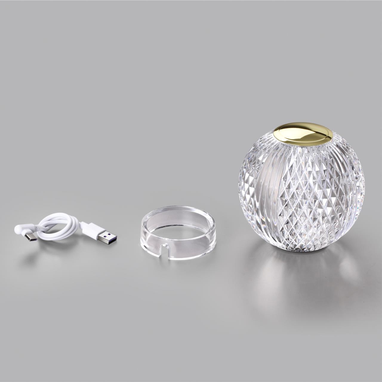 Настольный светильник ODEON LIGHT L-VISION CRYSTAL золотой