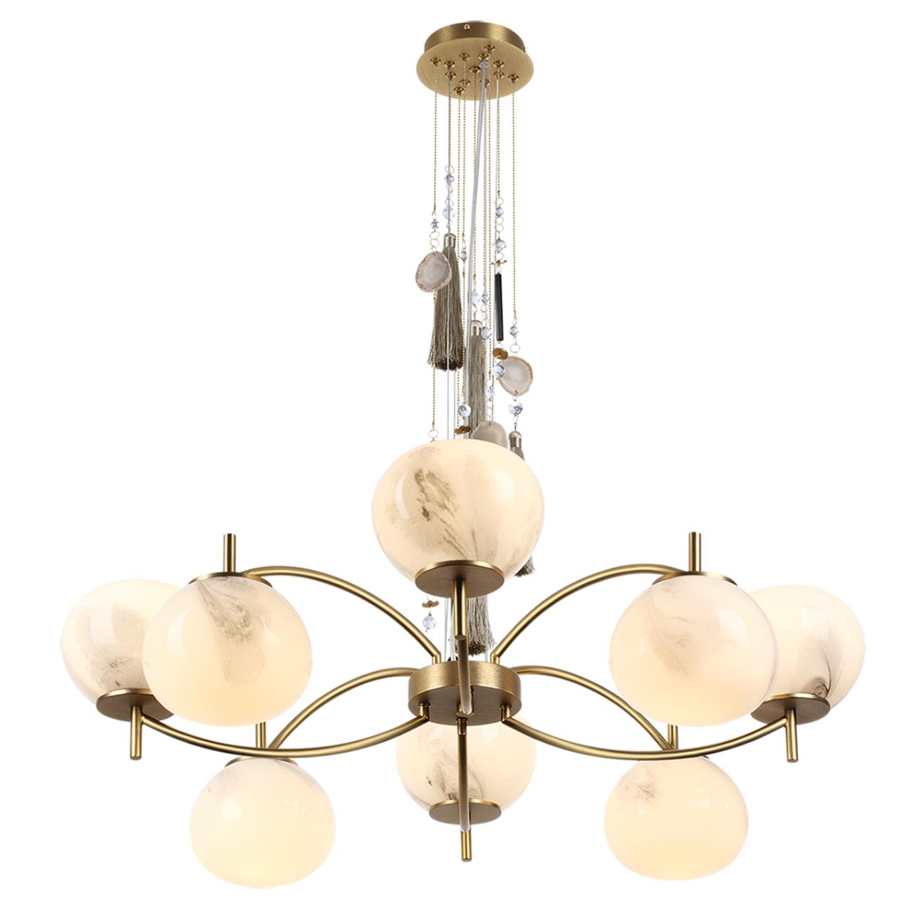 Люстра ODEON LIGHT EXCLUSIVE MODERN FIOLENT античная бронза, латунь