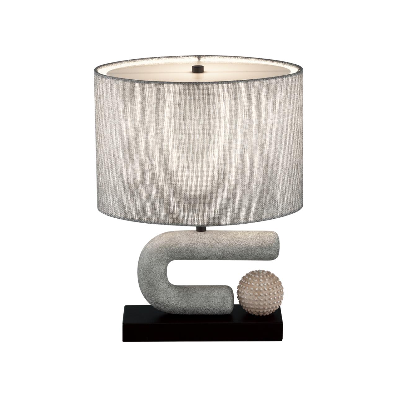 Настольная лампа ODEON LIGHT EXCLUSIVE MODERN Bagel черный E27*1 10W плафон серый