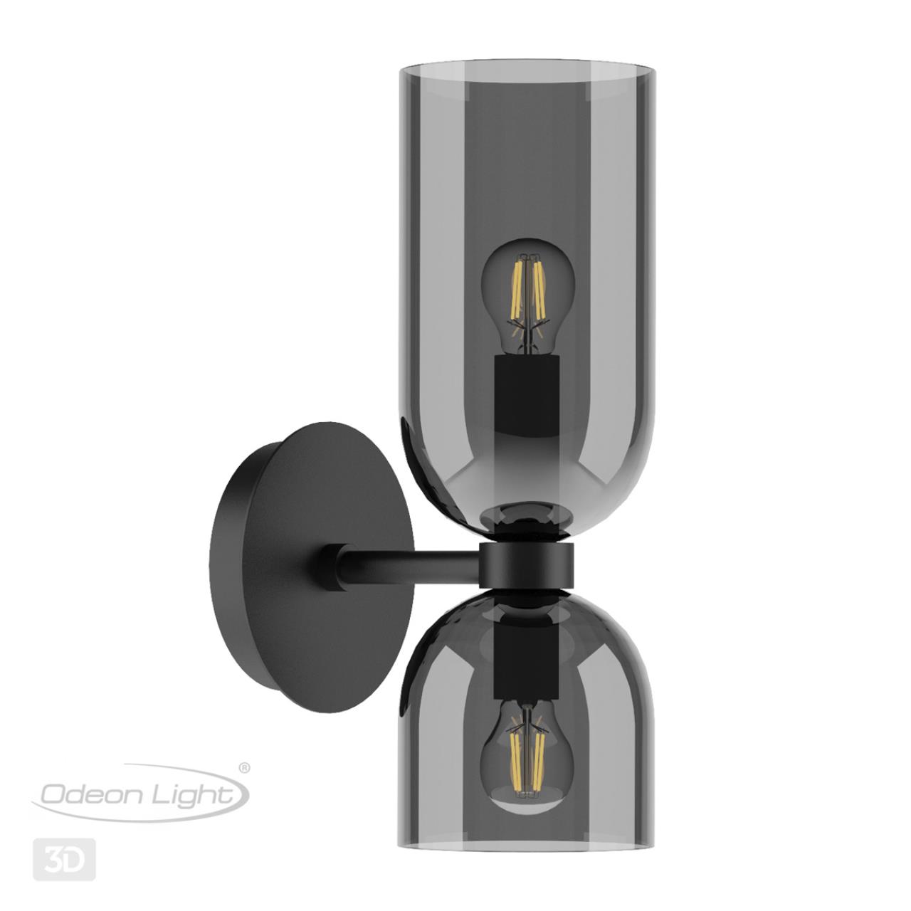 Бра с выключателем ODEON LIGHT MIDCENT ORINOCO черный