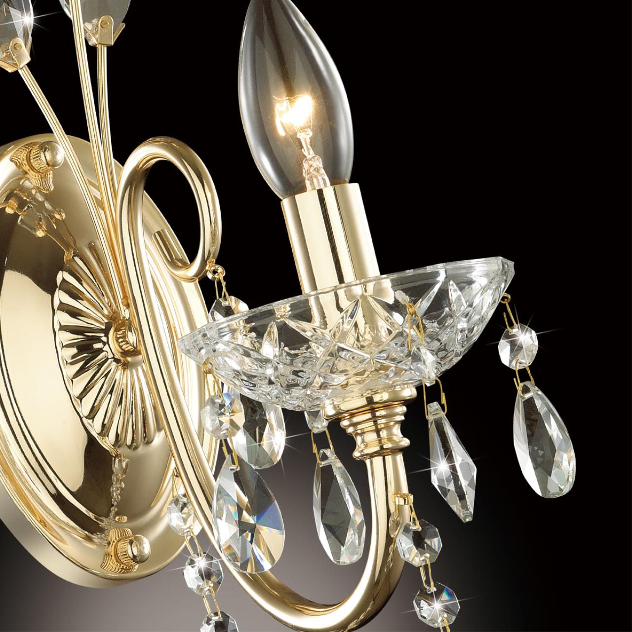 Бра ODEON LIGHT HALL VERSIA золотой E14*1 10W