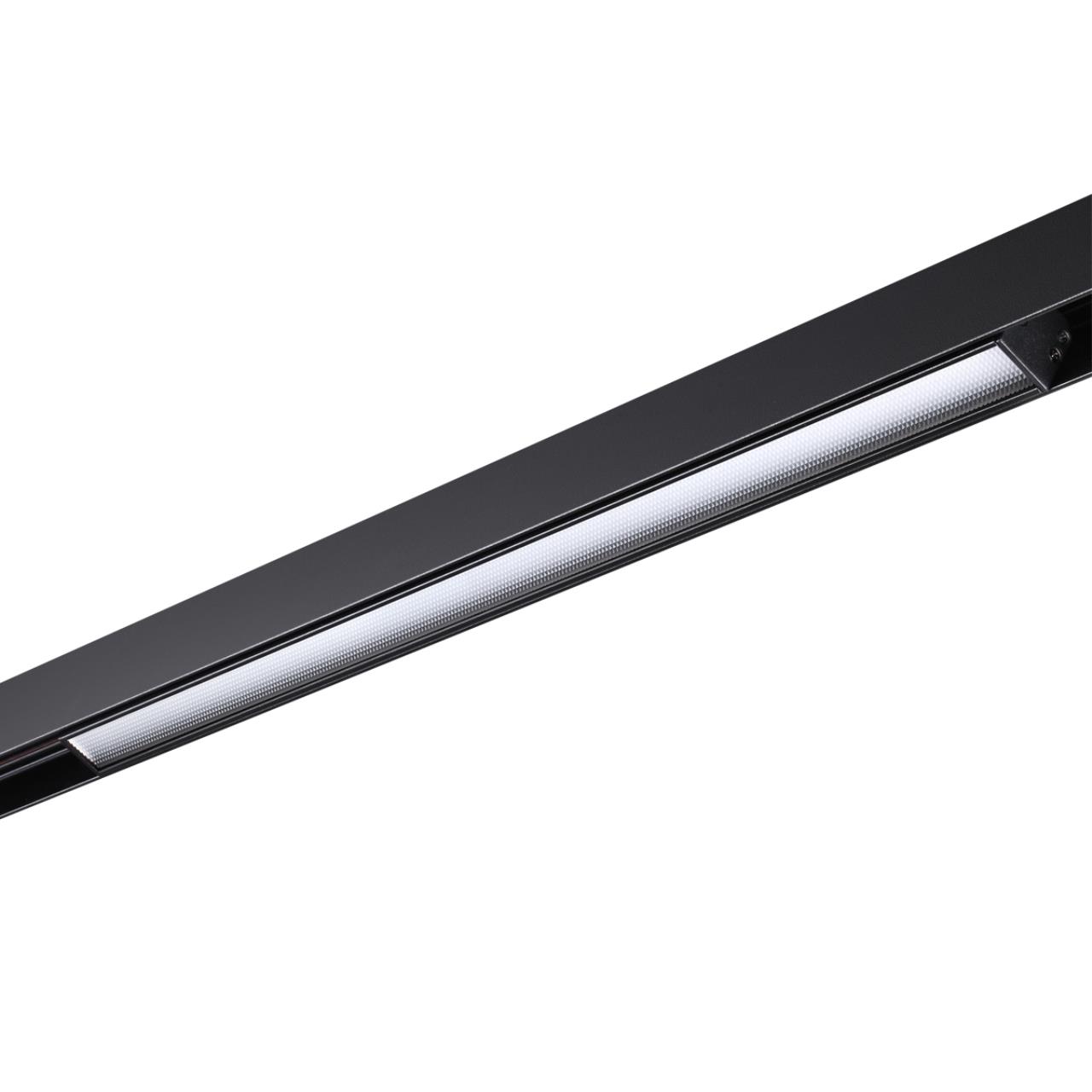 Трековый светильник для низковольного шинопровода NOVOTECH SHINO FLUM черный LED*1 24W 4000К 490 мм призма