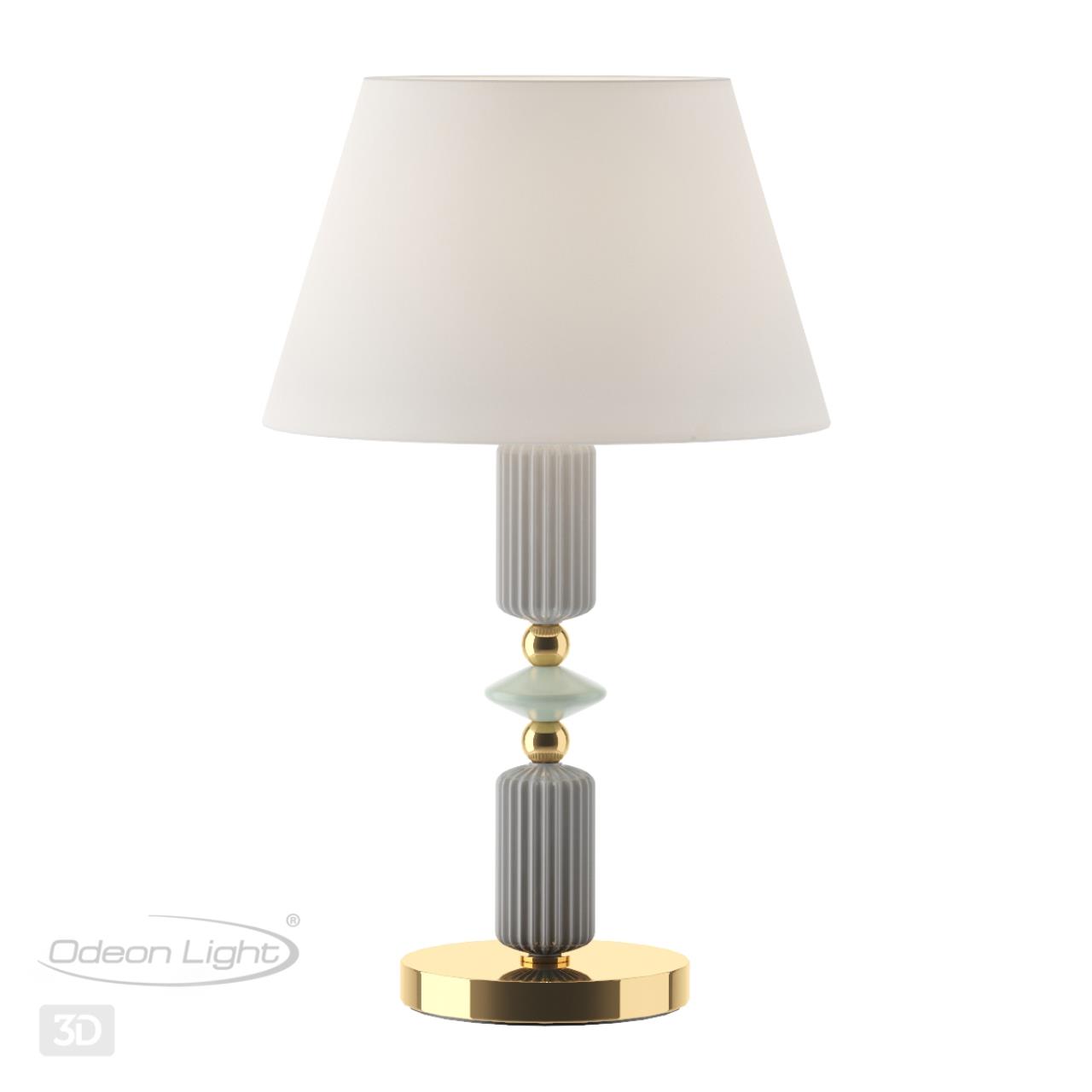 Настольная лампа ODEON LIGHT EXCLUSIVE CLASSIC CANDY золотой E27*1 10W  315 мм