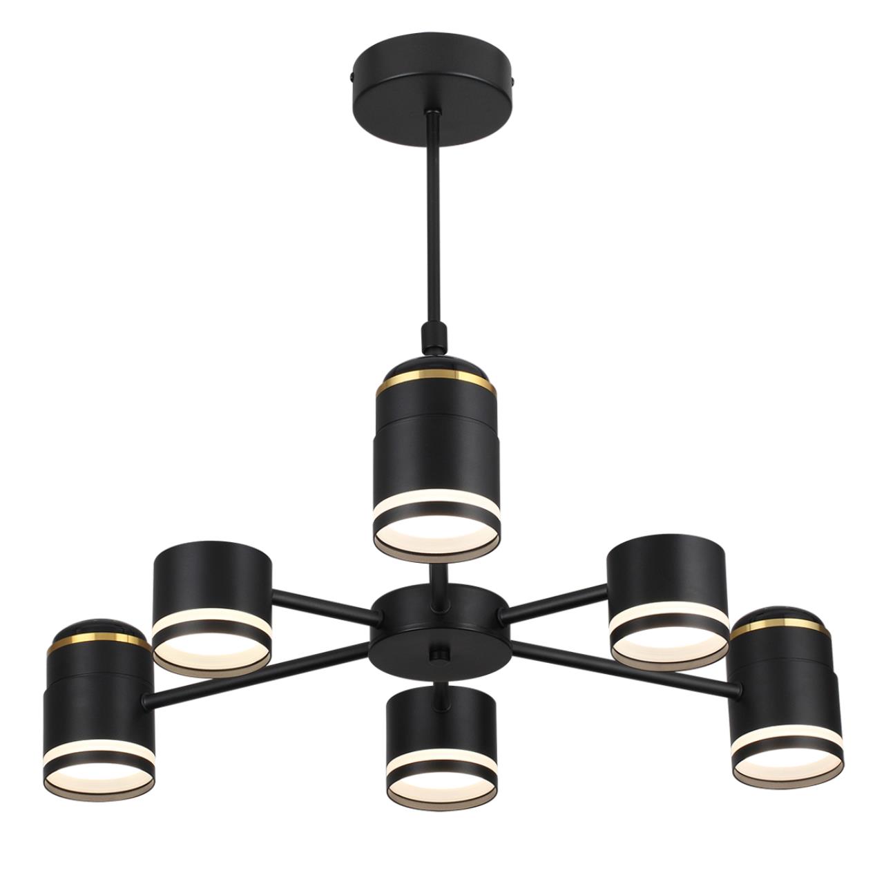 Люстра на штанге LUMION COMFI VIRSAVA черный GX53*6 10W