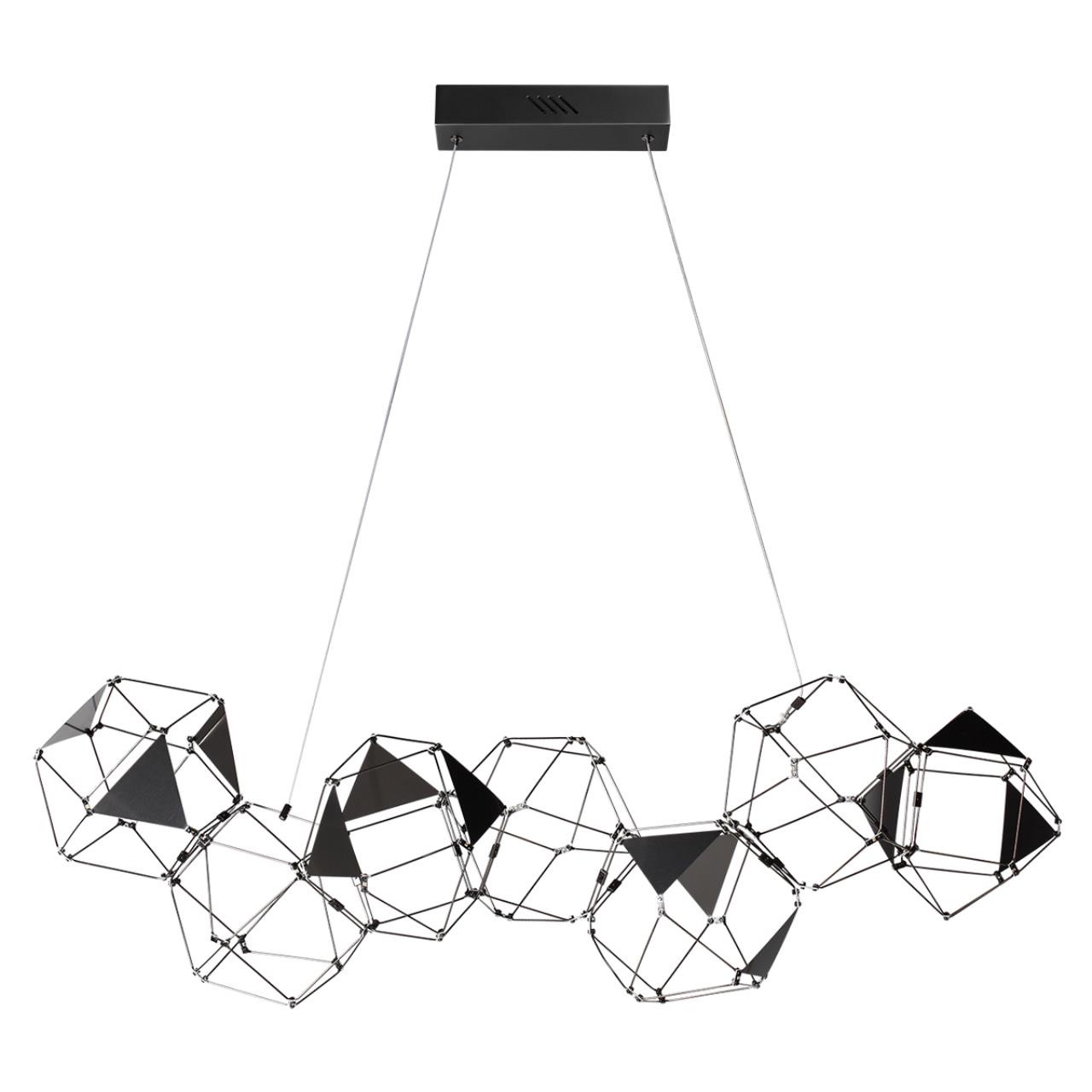 Люстра линейная ODEON LIGHT L-VISION TRELLIS черный LED*1 32W