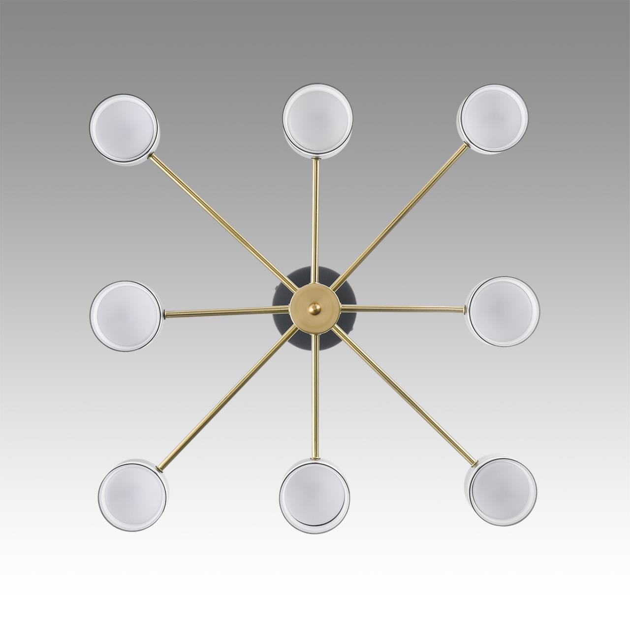 Люстра на штанге LUMION COMFI LANIKA черный, латунь GX53*8 10W