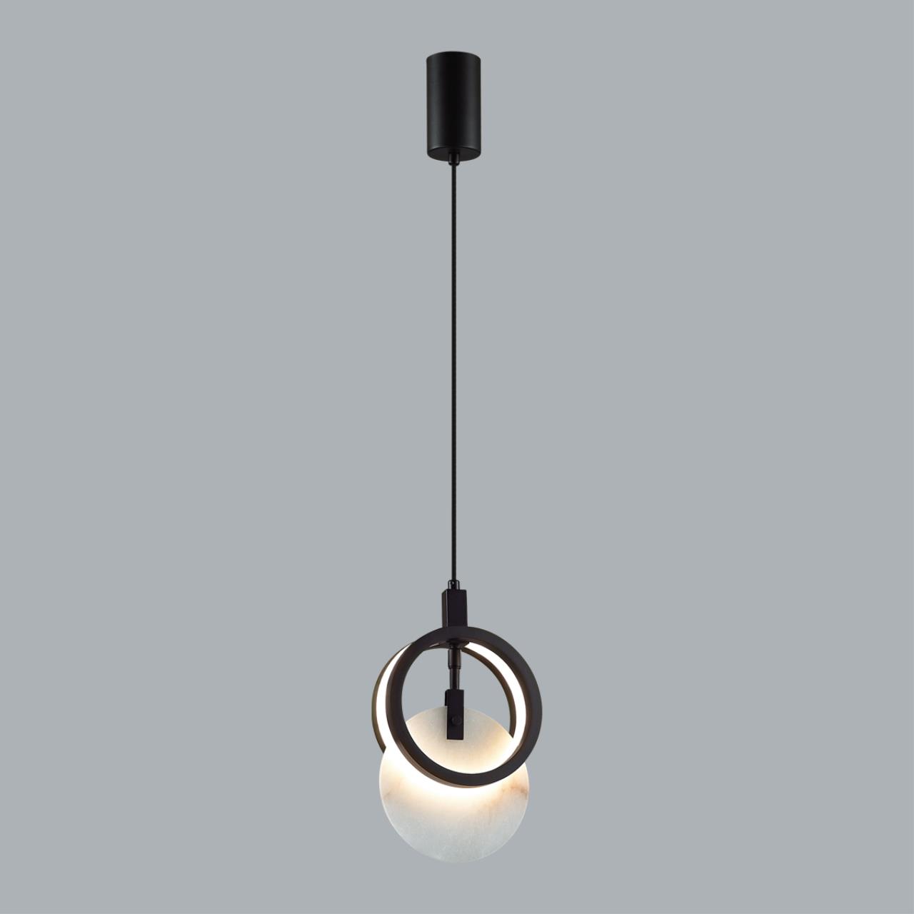 Подвес ODEON LIGHT EXCLUSIVE HIGHTECH MERCURY черный LED*1 17W 3000К плафон белый