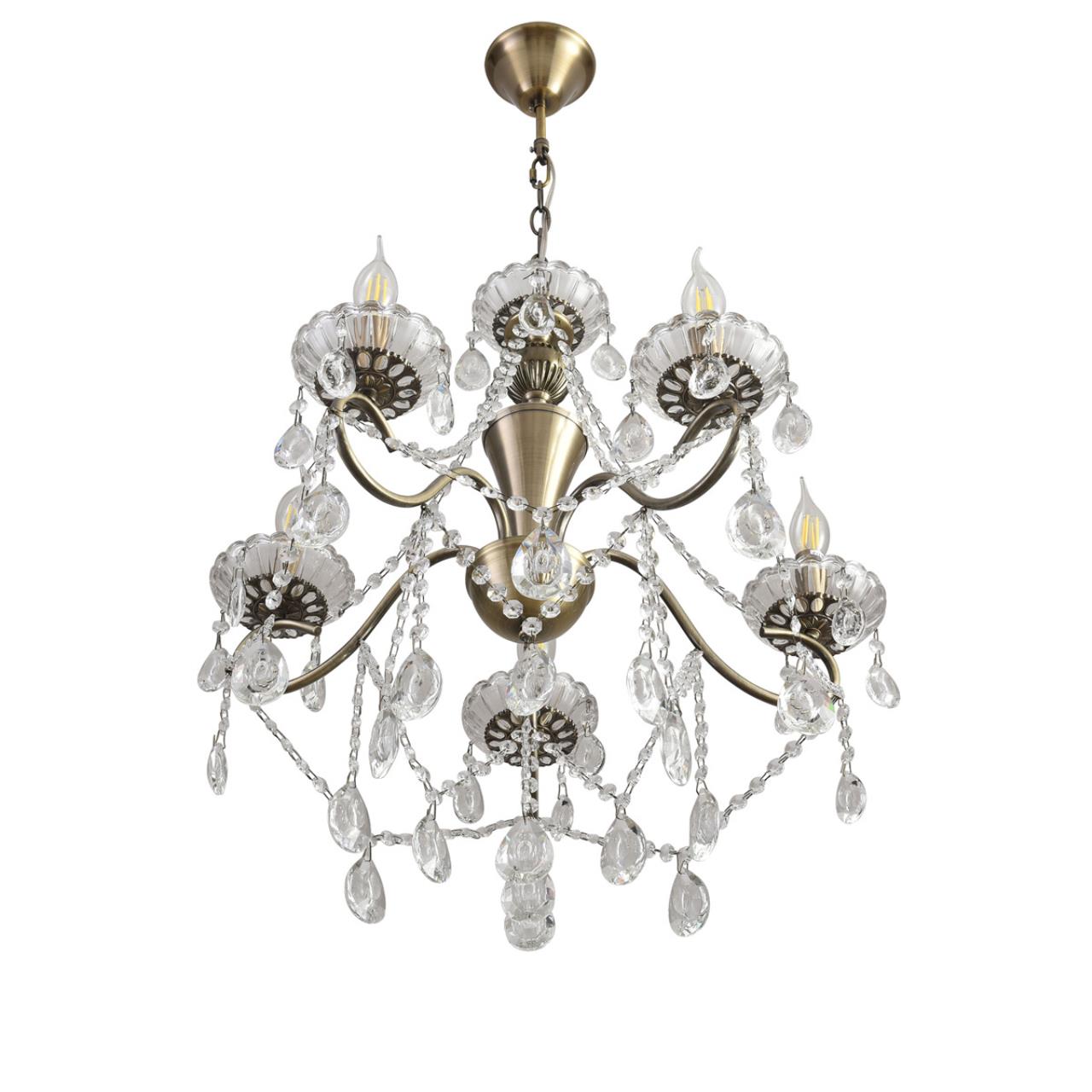 Люстра потолочная LUMION CLASSI LUINA бронзовый E14*5 10W