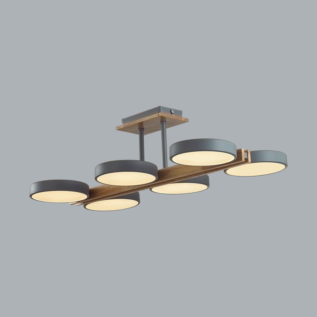 Люстра потолочная LUMION LEDIO PLATO серый LED*6 6*18W