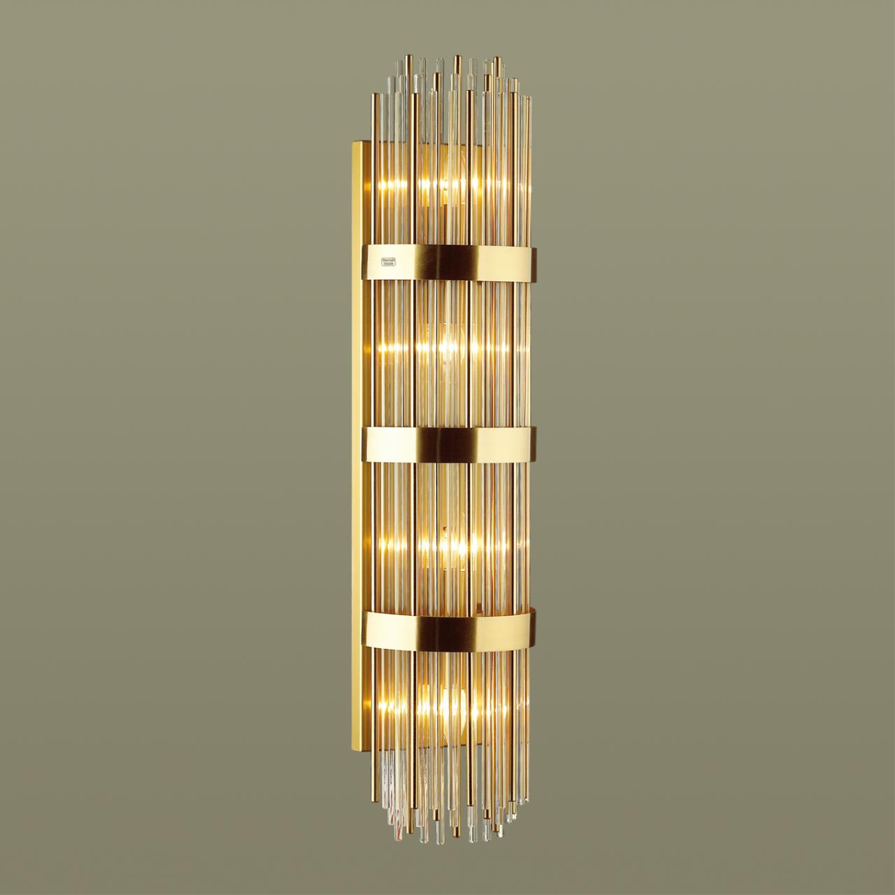 Настенный светильник ODEON LIGHT EXCLUSIVE HALL EMPIRE золотой E14*4 10W  890 мм