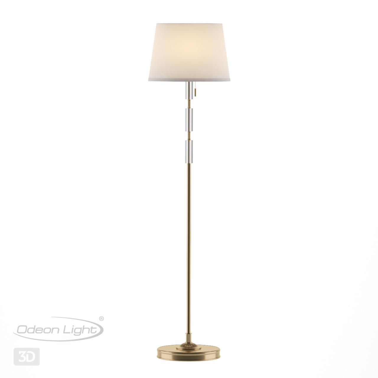 Торшер ODEON LIGHT EXCLUSIVE MODERN LONDON бронзовый E27*1 10W плафон белый