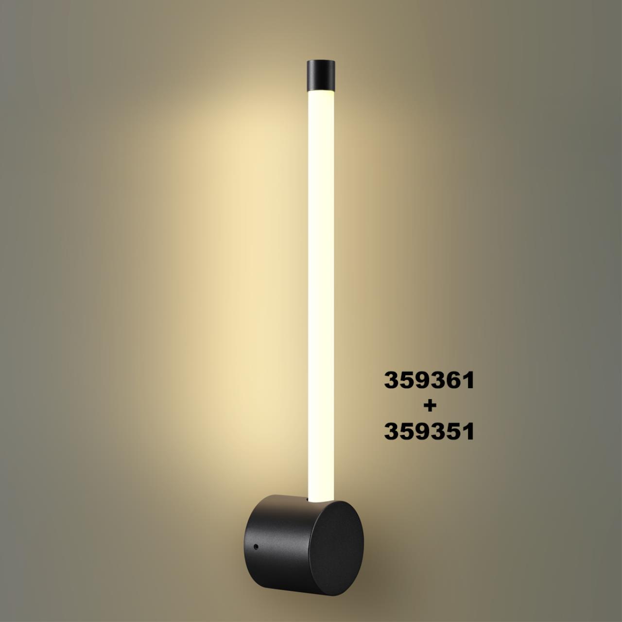 Светильник линейный светодиодный NOVOTECH KONST VITZ черный LED*1 6W 3000К