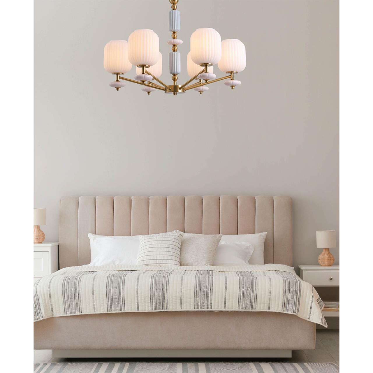 Люстра LUMION MODERNI ALEGRA бронзовый E27*8 10W