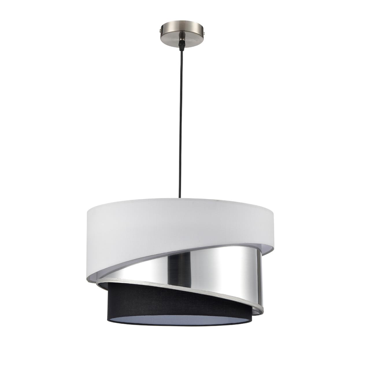Светильник подвесной LUMION MODERNI INDIRA никель E27*3 10W плафон белый; серебристый; черный