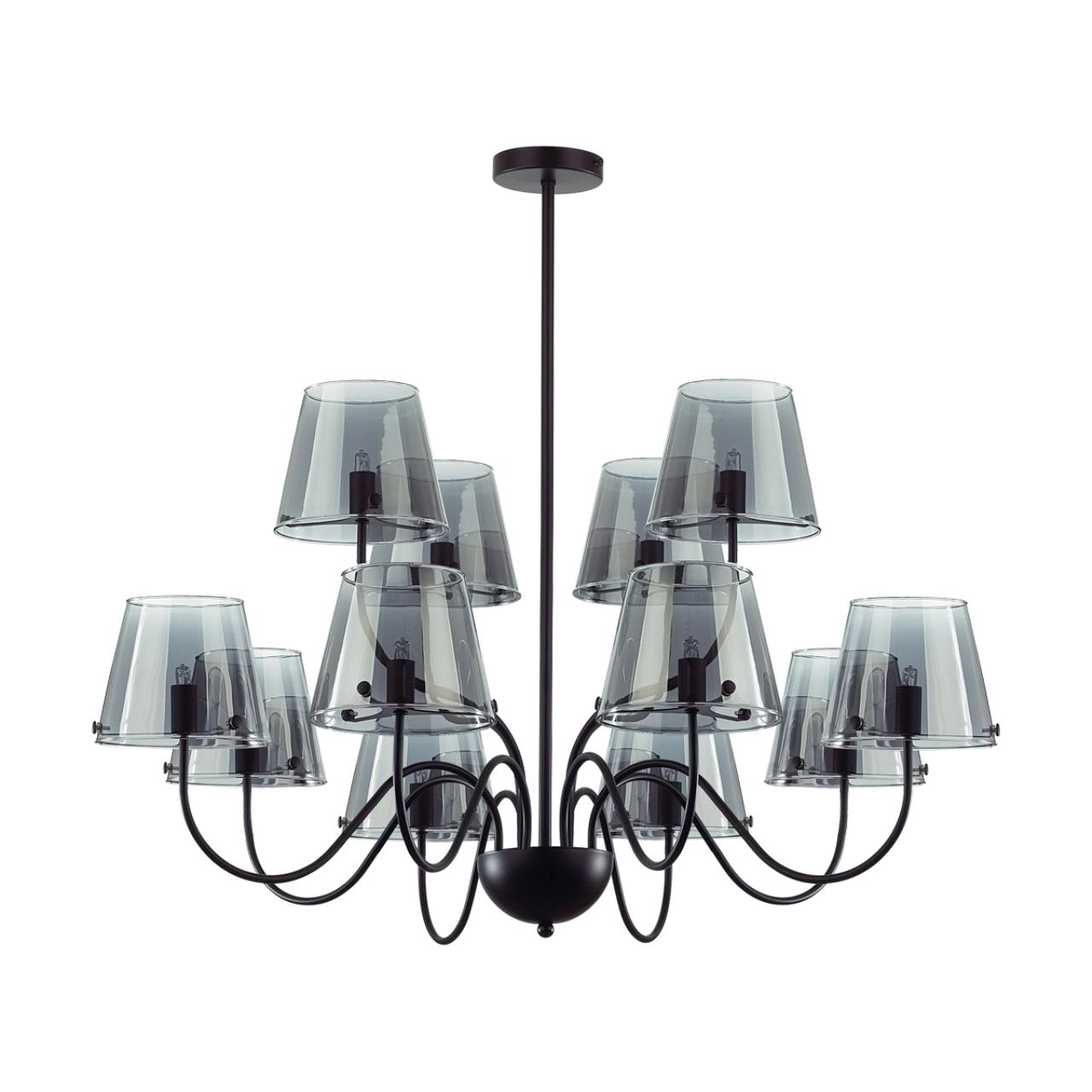 Люстра на штанге LUMION MODERNI SMOKY черный G9*12 10W