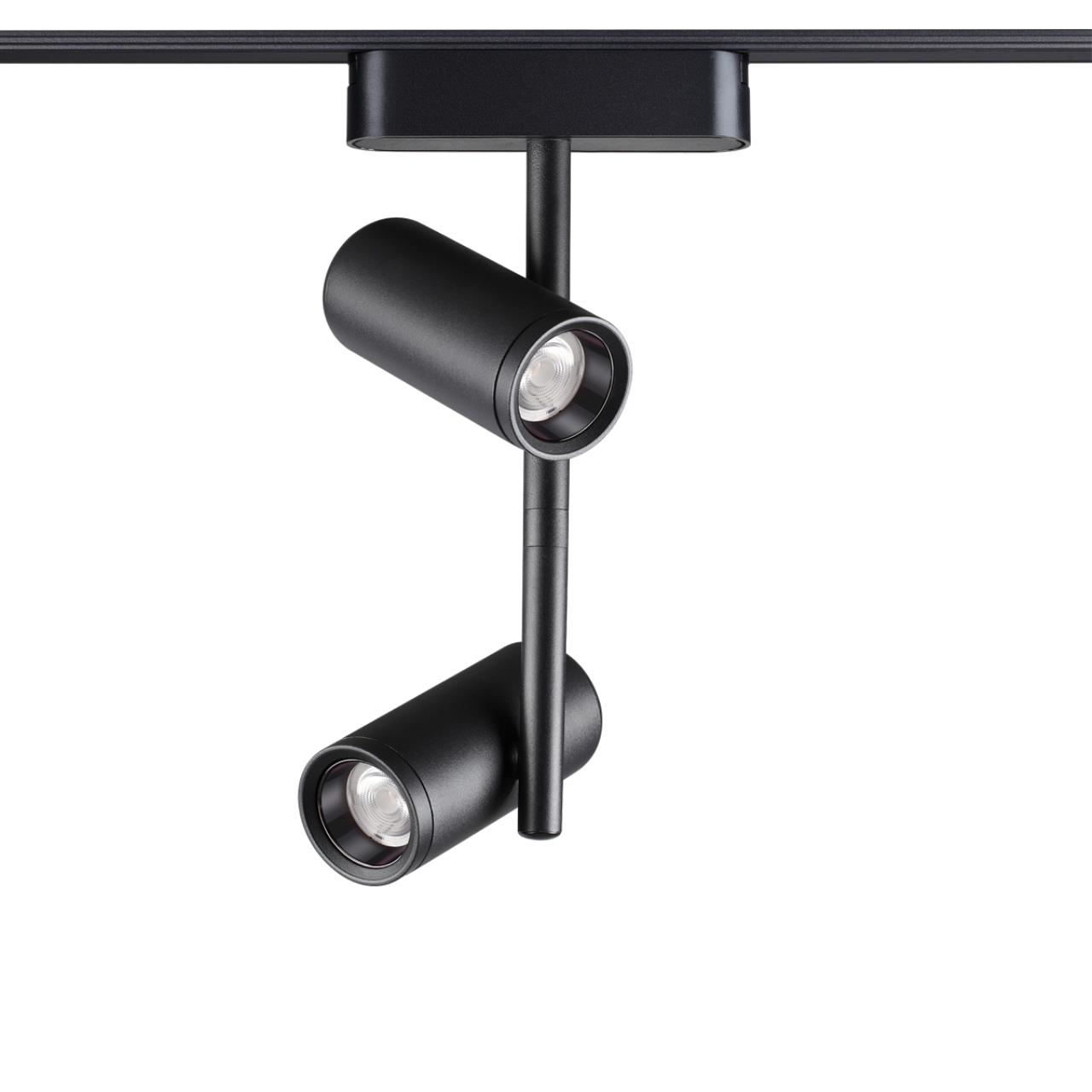 Трековый светильник для низковольтного шинопровода NOVOTECH SHINO SMAL черный LED*2 16W 3000К