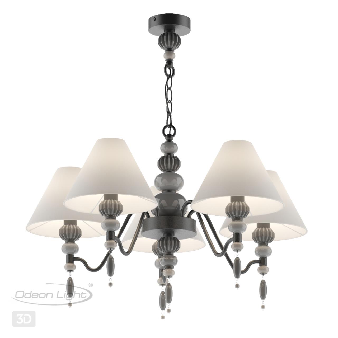 Люстра ODEON LIGHT EXCLUSIVE MODERN Sochi черный E14*5 10W