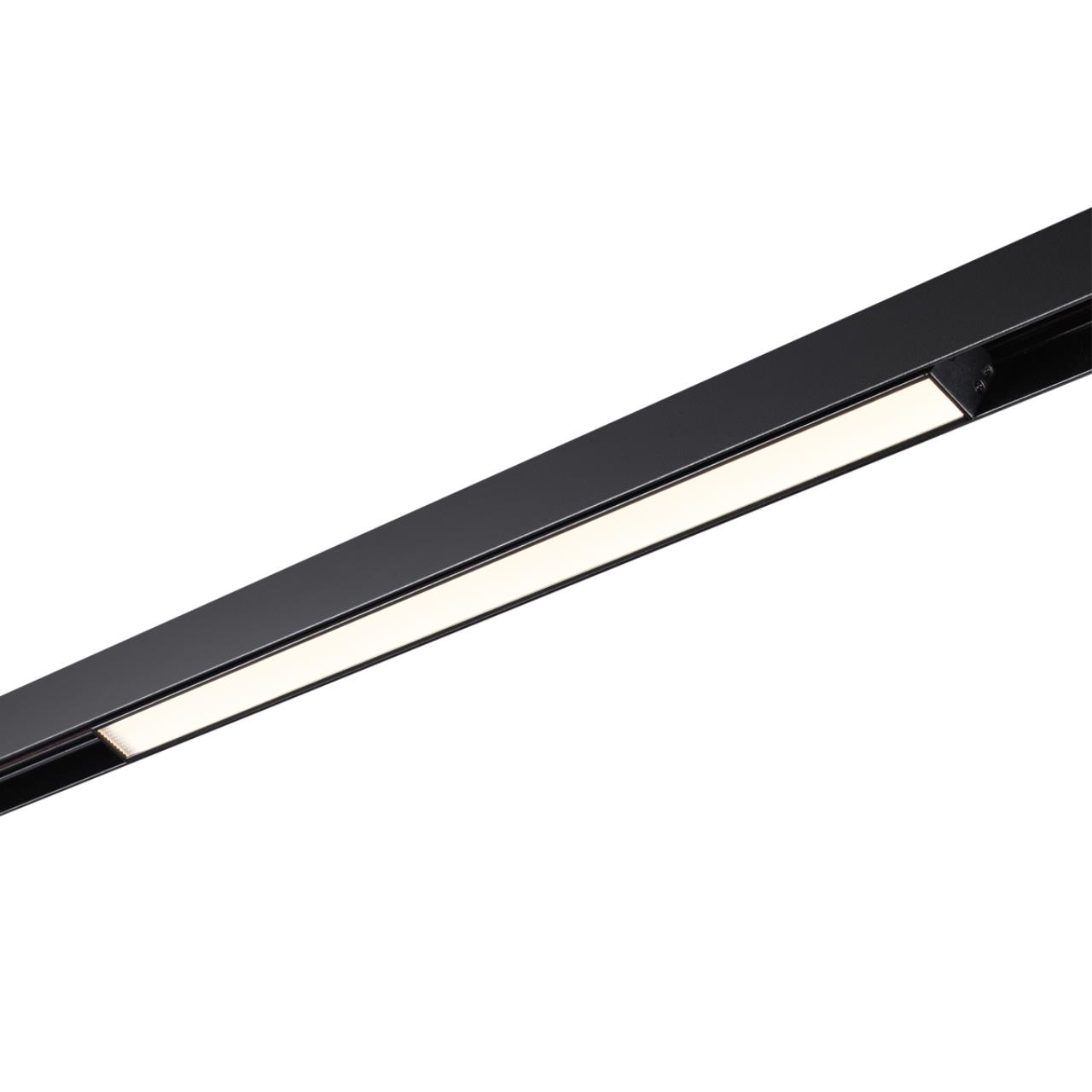 Трековый светильник для низковольного шинопровода NOVOTECH SHINO FLUM черный LED*1 24W 4000К 490 мм опал
