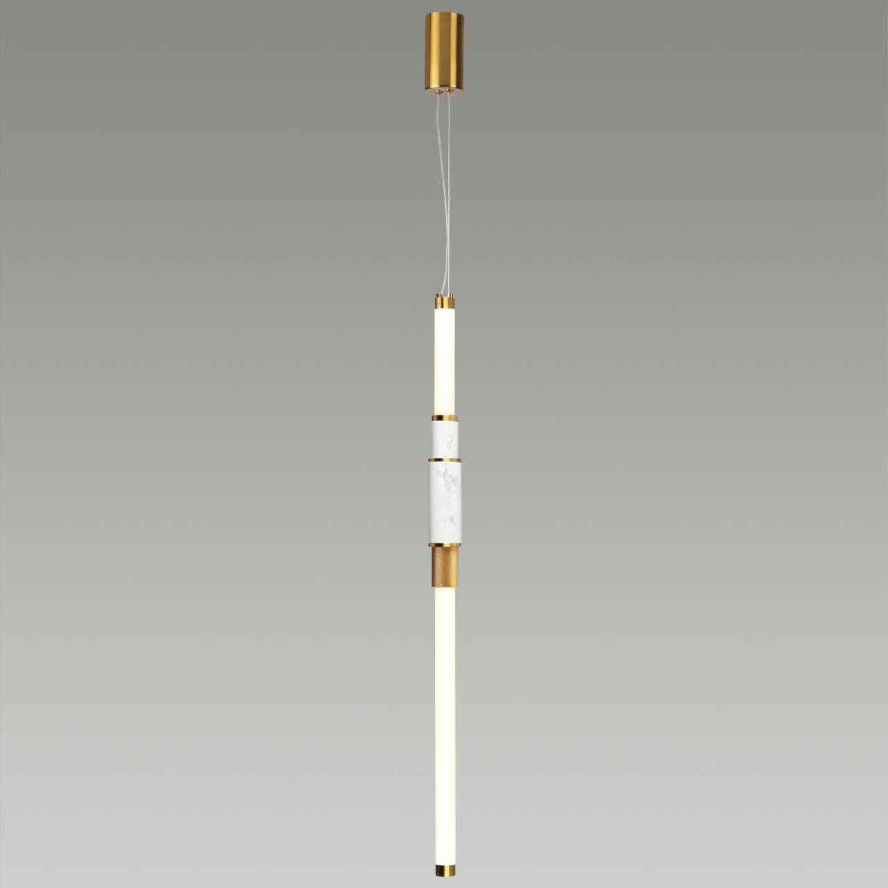 Подвесной светильник ODEON LIGHT MIDCENT MARMI античная бронза, латунь LED*1 14W