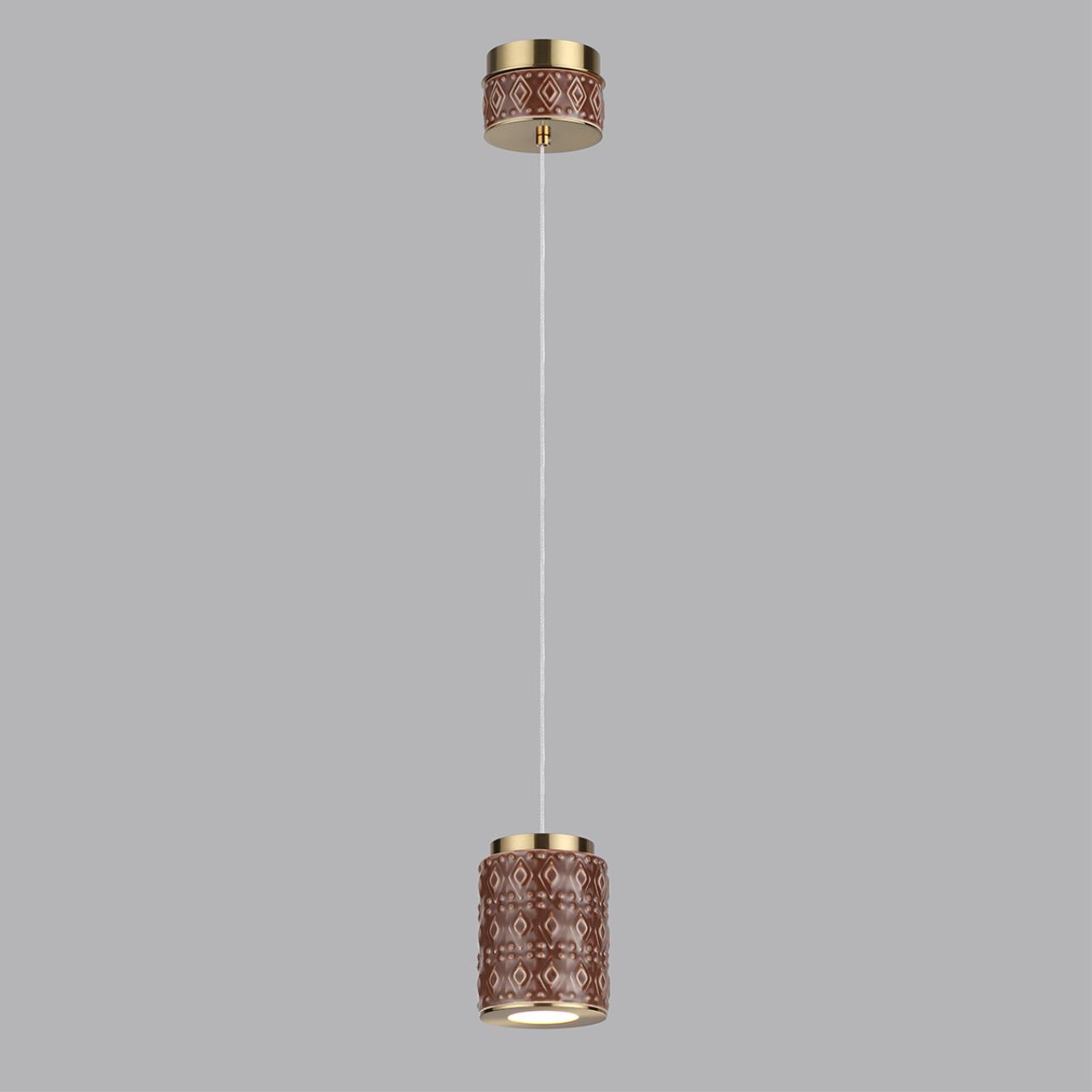 Подвес ODEON LIGHT EXCLUSIVE L-VISION LULU античная бронза, латунь LED*1 5W 3000К