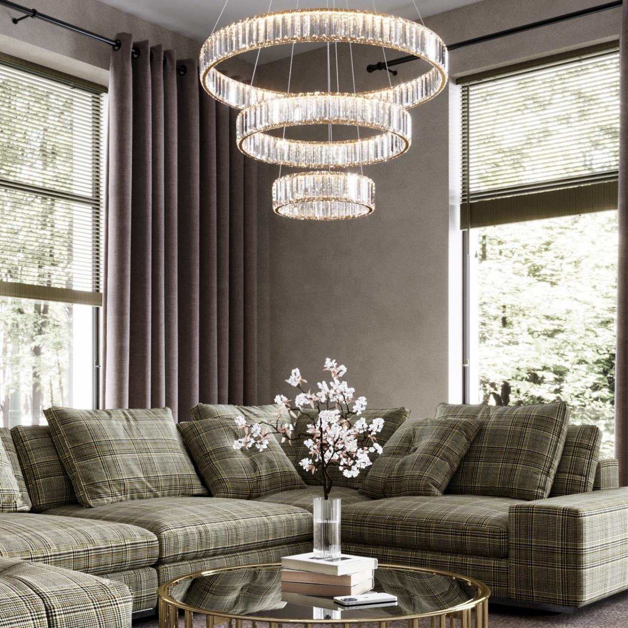 Люстра ODEON LIGHT L-VISION Vekia золотой LED*1 88W