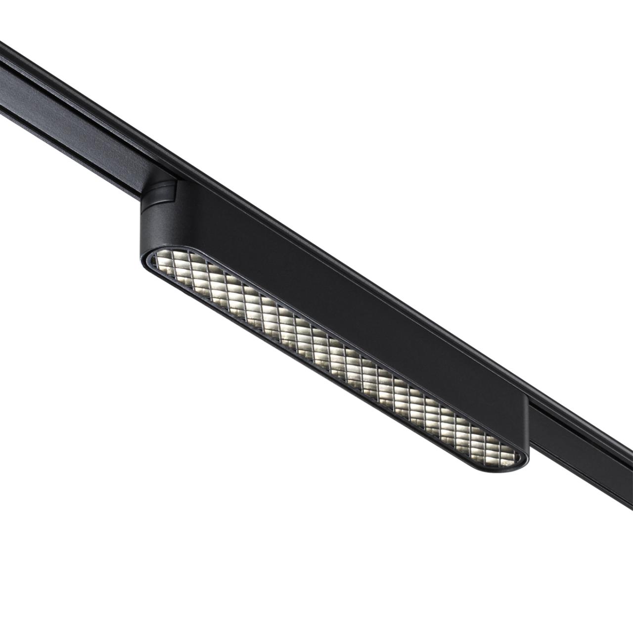 Трековый светильник для низковольтного шинопровода NOVOTECH SHINO SMAL черный LED*1 12W 4000К 222 мм сота