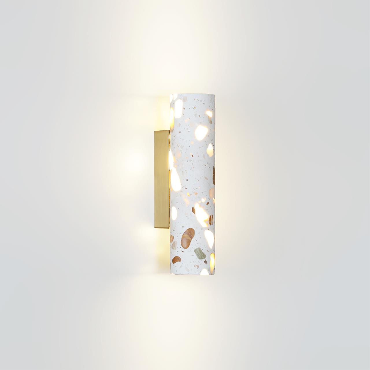 Настенный светильник ODEON LIGHT L-VISION TERRAZZO бронзовый LED*2 12W