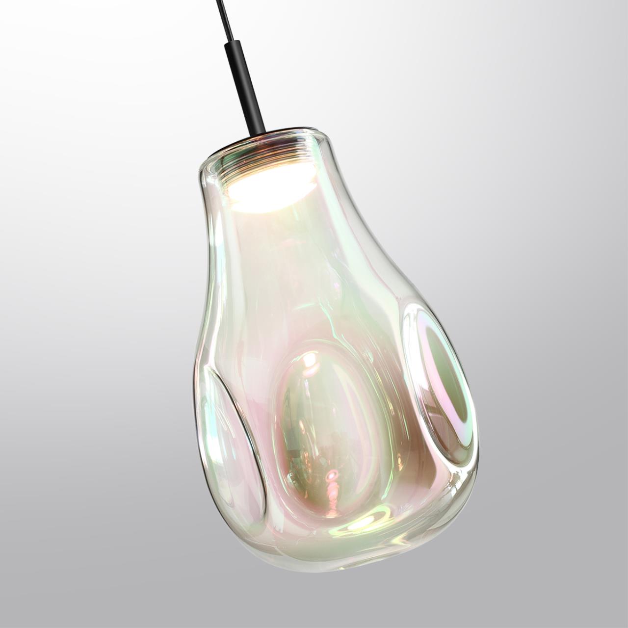 Подвес ODEON LIGHT PENDANT NAVE черный LED*1 4W 4000К плафон прозрачный