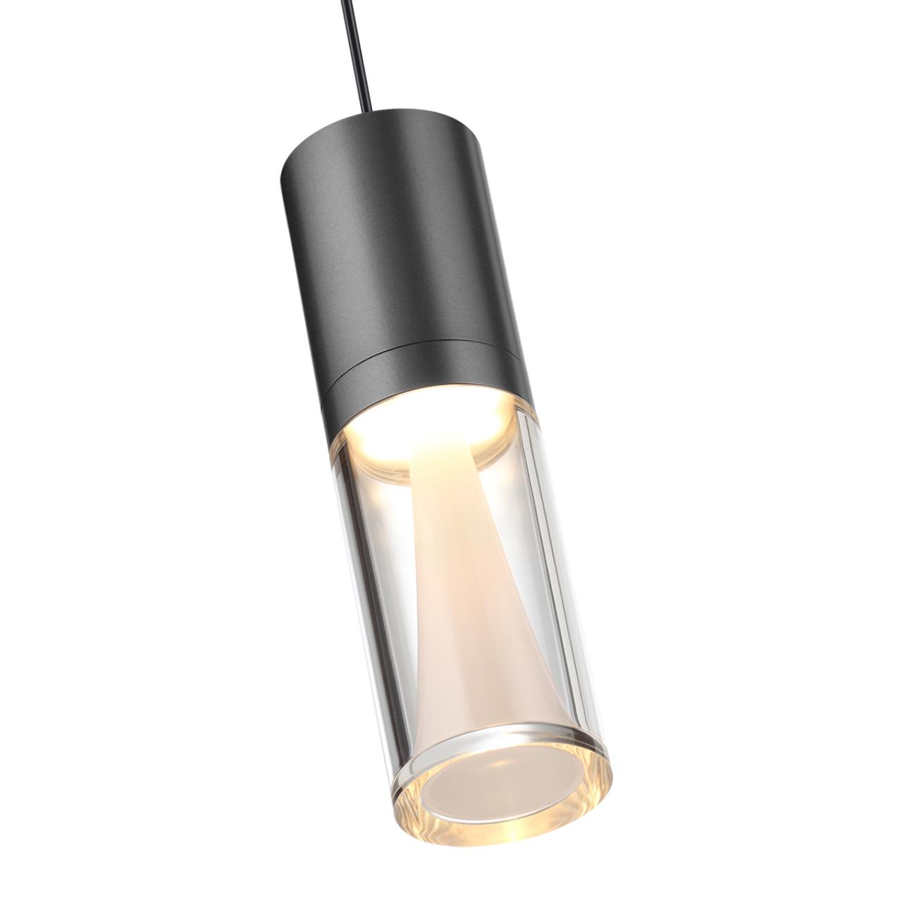 Подвесной светильник ODEON LIGHT HIGHTECH DEFANCE черный, серый LED*1 4W