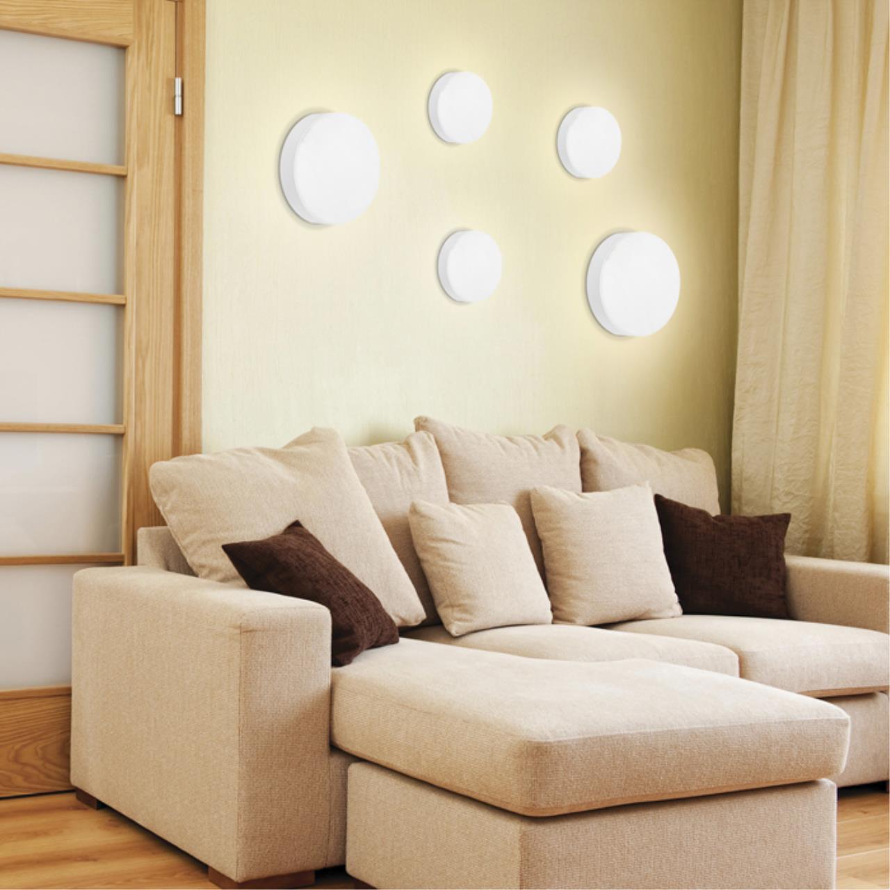 Настенно-потолочный накладной светодиодный  светильник NOVOTECH OVER ORNATE белый LED*1 10W 4000К круг