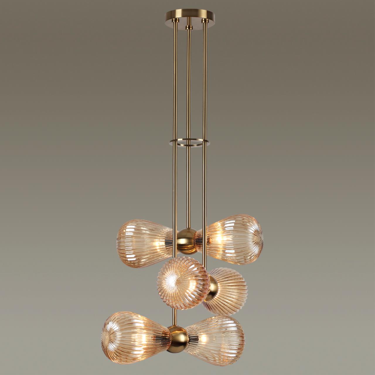 Подвес ODEON LIGHT EXCLUSIVE MODERN Elica золотой