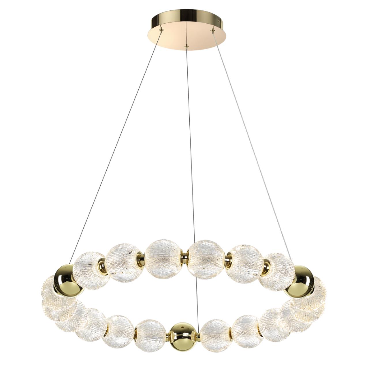 Люстра ODEON LIGHT L-VISION CRYSTAL золотой LED*1 60