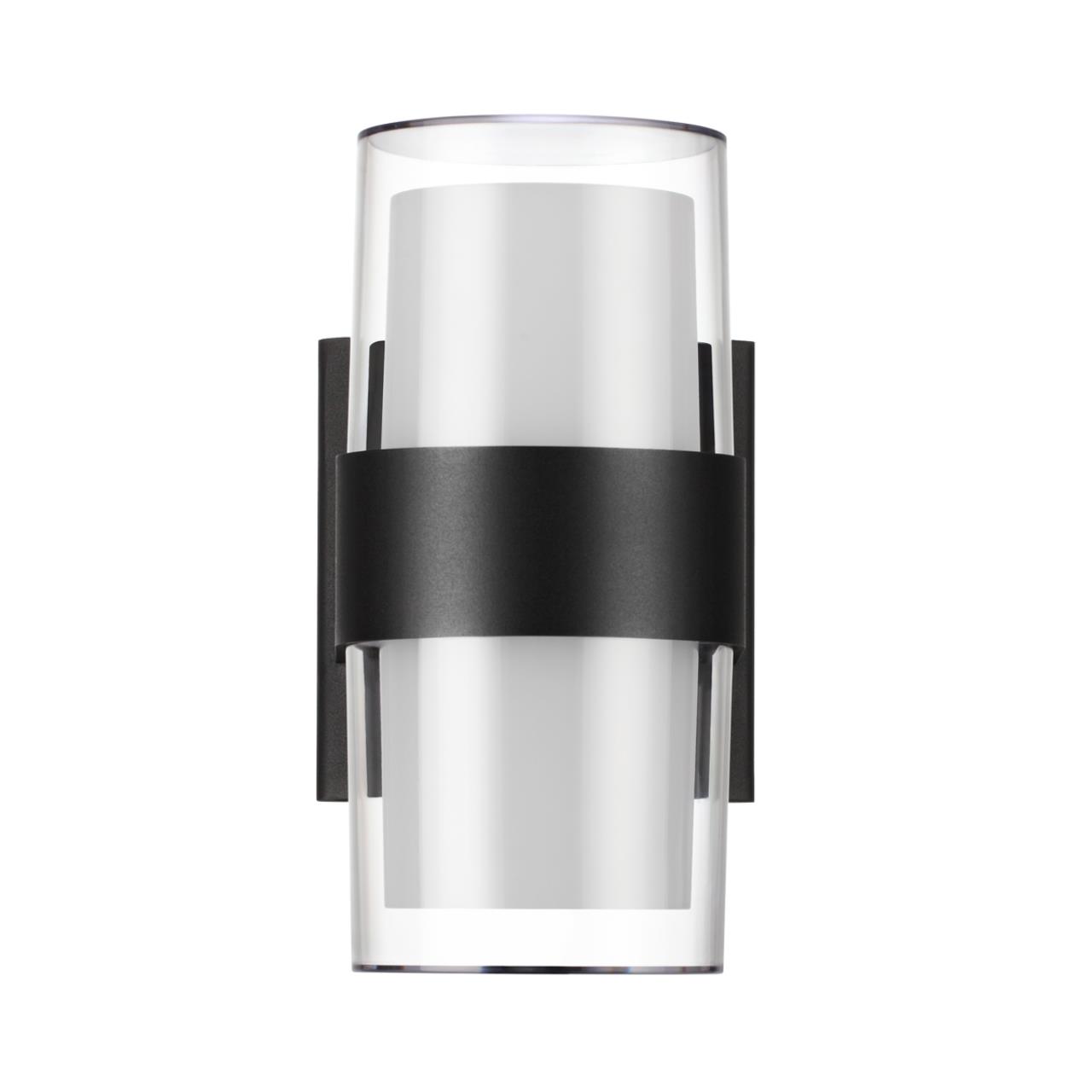 Уличный фасадный светильник NOVOTECH STREET OPAL черный LED 16W